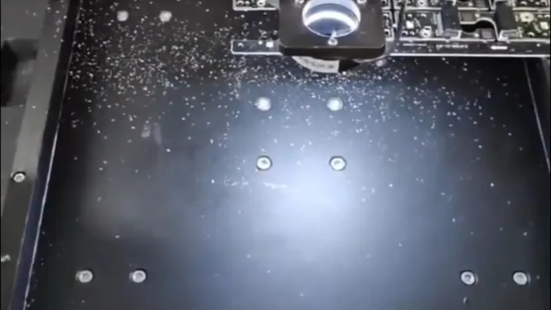 Special Dust Control for Depaneling E-Cigarette Control Boar