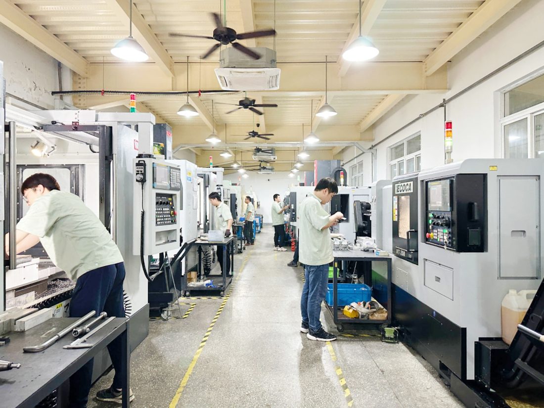 PCB laser depaneling machine cutting a populated board