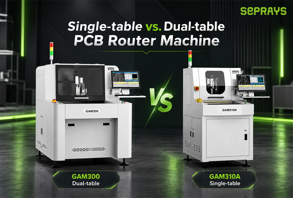 Single-table vs. Dual-table PCB Router Machine