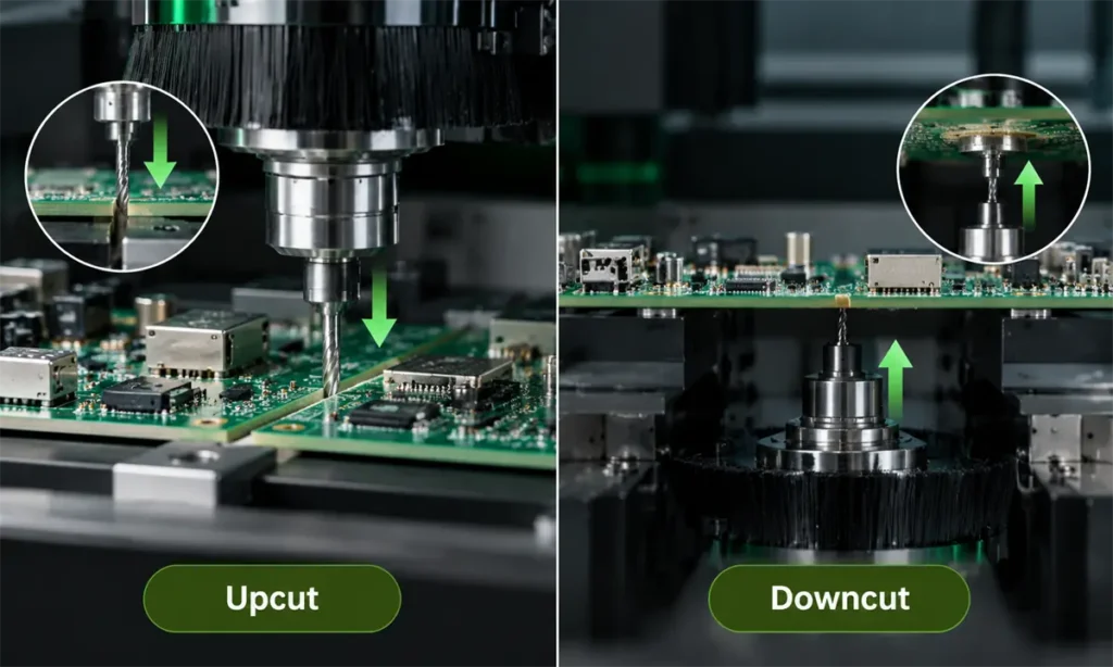 Upcut and Downcut Router